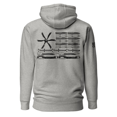 AC-130 Bullet Flag Unisex Hoodie - Danger Close Apparel