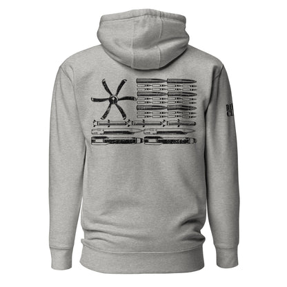 AC-130 Bullet Flag Unisex Hoodie - Danger Close Apparel