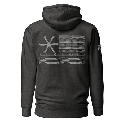 AC-130 Bullet Flag Unisex Hoodie - Danger Close Apparel