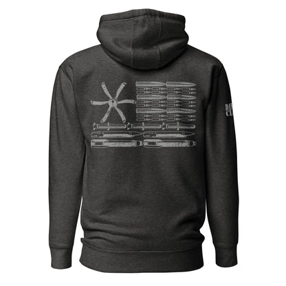 AC-130 Bullet Flag Unisex Hoodie - Danger Close Apparel