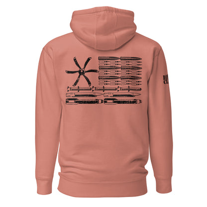 AC-130 Bullet Flag Unisex Hoodie - Danger Close Apparel