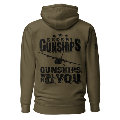 Gunships Will Kill You - AC-130 - Unisex Hoodie - Danger Close Apparel