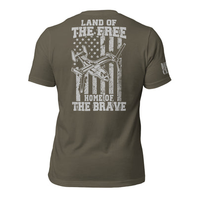 CV-22 Home of the Brave Unisex t-shirt - Danger Close Apparel
