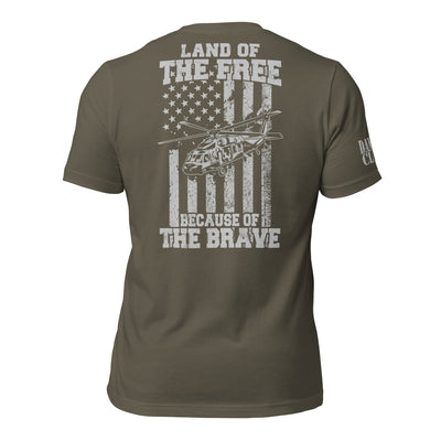 UH-60 Because of the Brave Unisex t-shirt - Danger Close Apparel