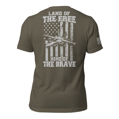 F/A-18 Home of the Brave Unisex t-shirt - Danger Close Apparel