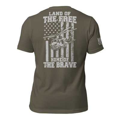 UH-1Y Home of the Brave Unisex t-shirt - Danger Close Apparel