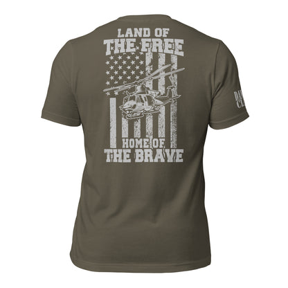 UH-1Y Home of the Brave Unisex t-shirt - Danger Close Apparel