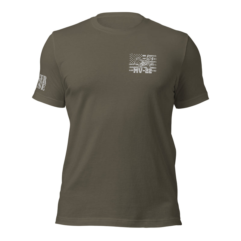 MV-22 Home of the Brave Unisex Tee - Danger Close Apparel - Military Aviation