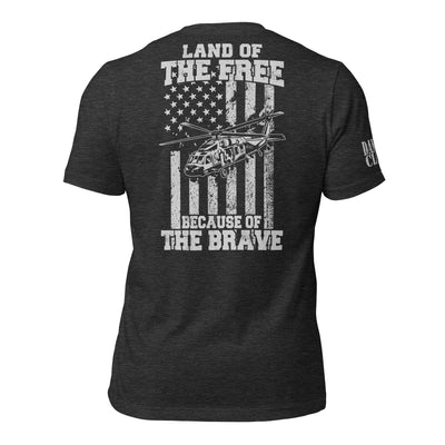 UH-60 Because of the Brave Unisex t-shirt - Danger Close Apparel