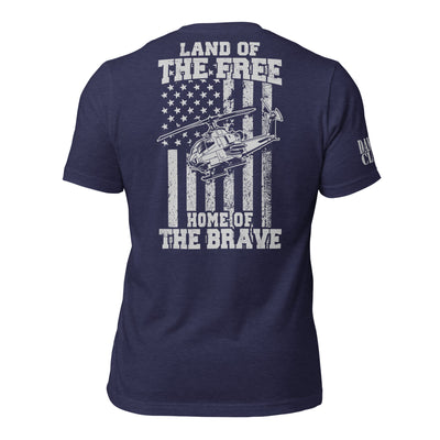 AH-1 Home of the Brave Unisex t-shirt - Danger Close Apparel