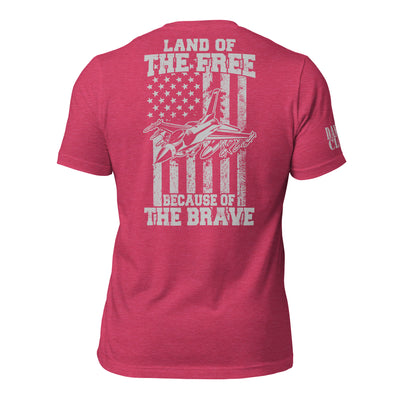 F-16 Because of the Brave Unisex t-shirt - Danger Close Apparel