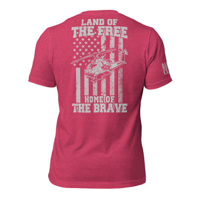 AH-1 Home of the Brave Unisex t-shirt - Danger Close Apparel