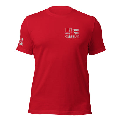11B Because of the Brave Unisex t-shirt - Danger Close Apparel