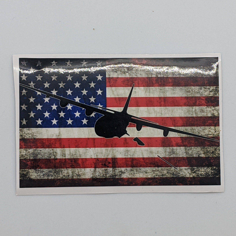 AC-130 - American Flag Decal - Danger Close Apparel