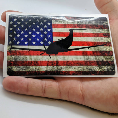U-28A Draco - American Flag Decal - Danger Close Apparel