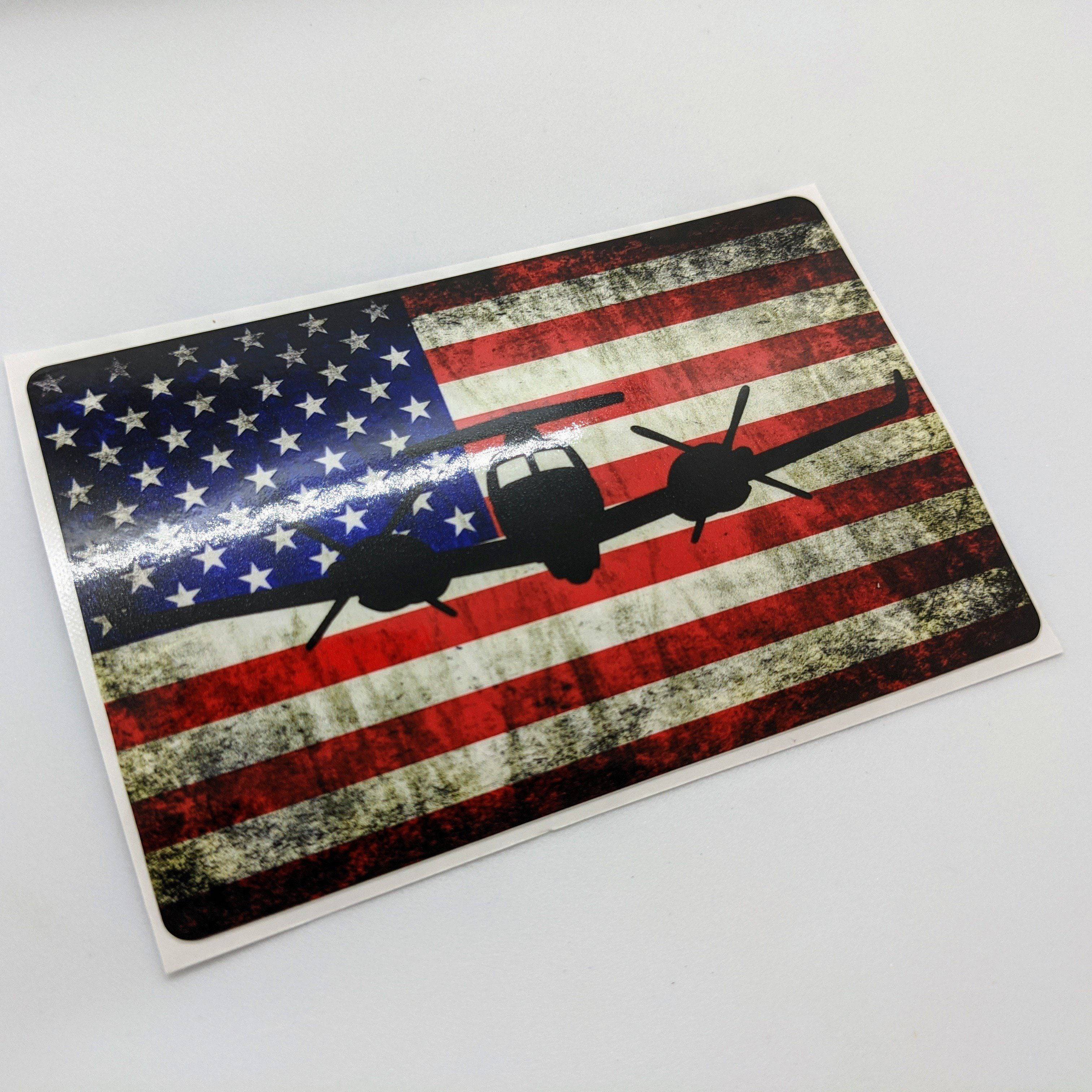 MC-12W - American Flag Decal - Danger Close Apparel