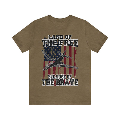 Because of the Brave 2.0 B-1B - Men's and Women's Tee - Danger Close Apparel