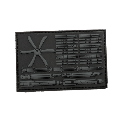 Bullet Flag - AC-130J - PVC Patches - Danger Close Apparel