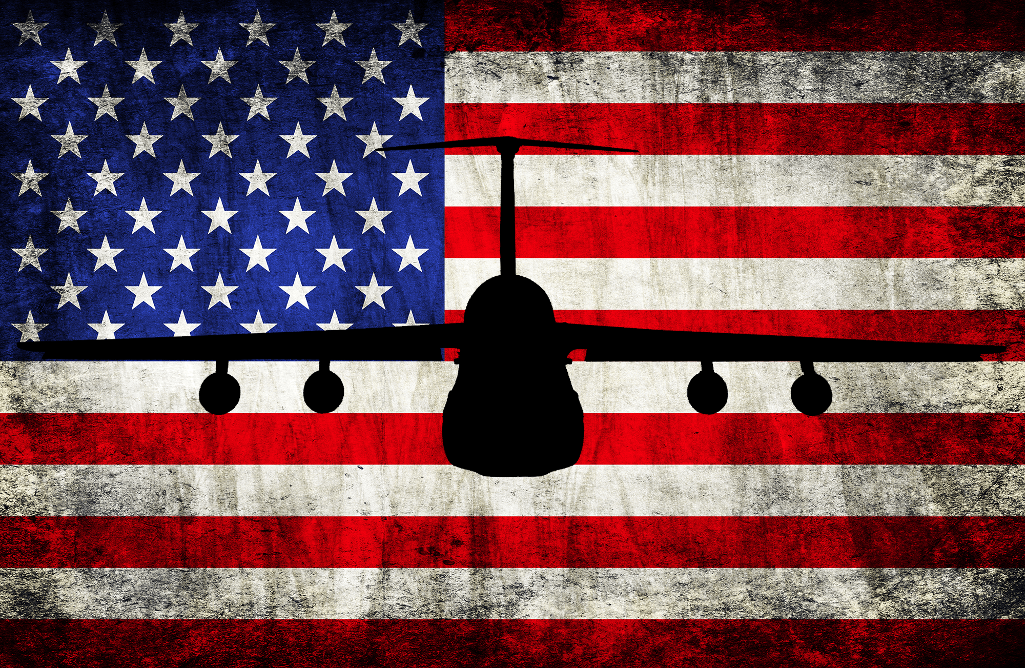 C-5 Galaxy - American Flag Decal - Danger Close Apparel