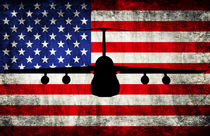 C-5 Galaxy - American Flag Decal - Danger Close Apparel