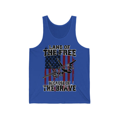 Because of the Brave F-15E - Men's Tank - Danger Close Apparel
