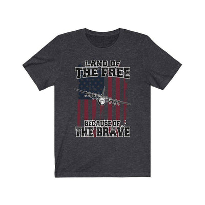 C-130H Hercules - Because of The Brave - Mens Tee - Danger Close Apparel