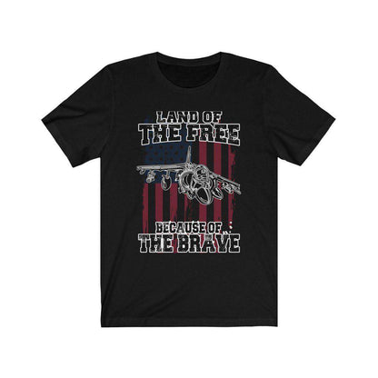 AV-8B Harrier - Because of the Brave - Mens Tee - Danger Close Apparel