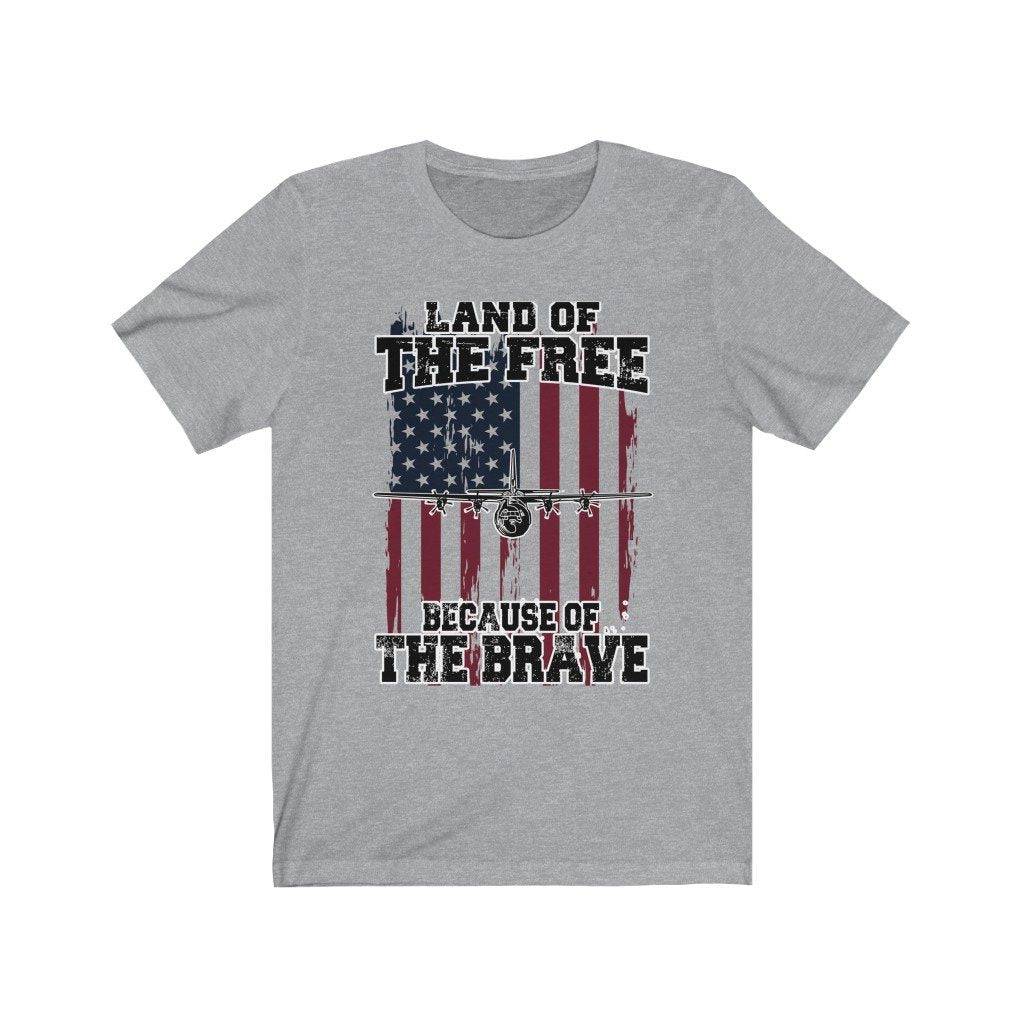 C-130J Super Hercules - Because of the Brave - Mens Tee - Danger Close Apparel