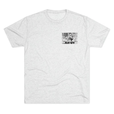 AH-64 - Because of the Brave - Men's Tri-blend Tee - Danger Close Apparel