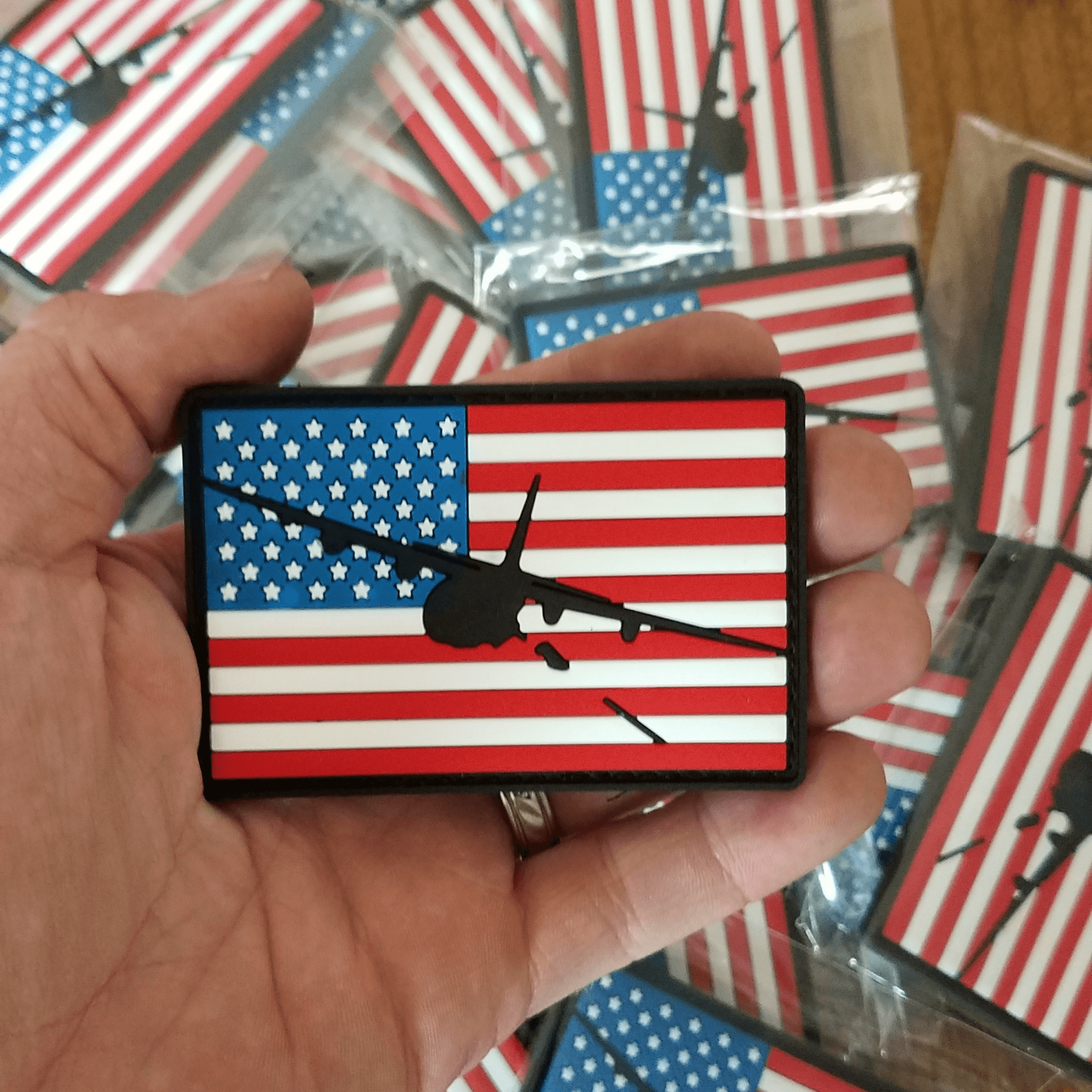 AC-130 Gunship Flag Patch - PVC/Rubber - Danger Close Apparel