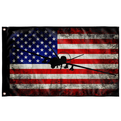 MQ-9 Reaper Wall Flag - 3x5 feet - Danger Close Apparel