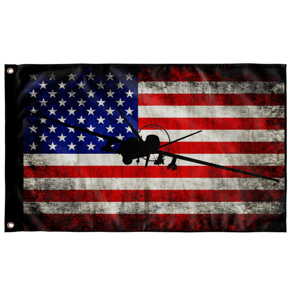 MQ-9 Reaper Wall Flag - 3x5 feet - Danger Close Apparel