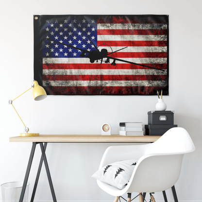 MQ-9 Reaper Wall Flag - 3x5 feet - Danger Close Apparel