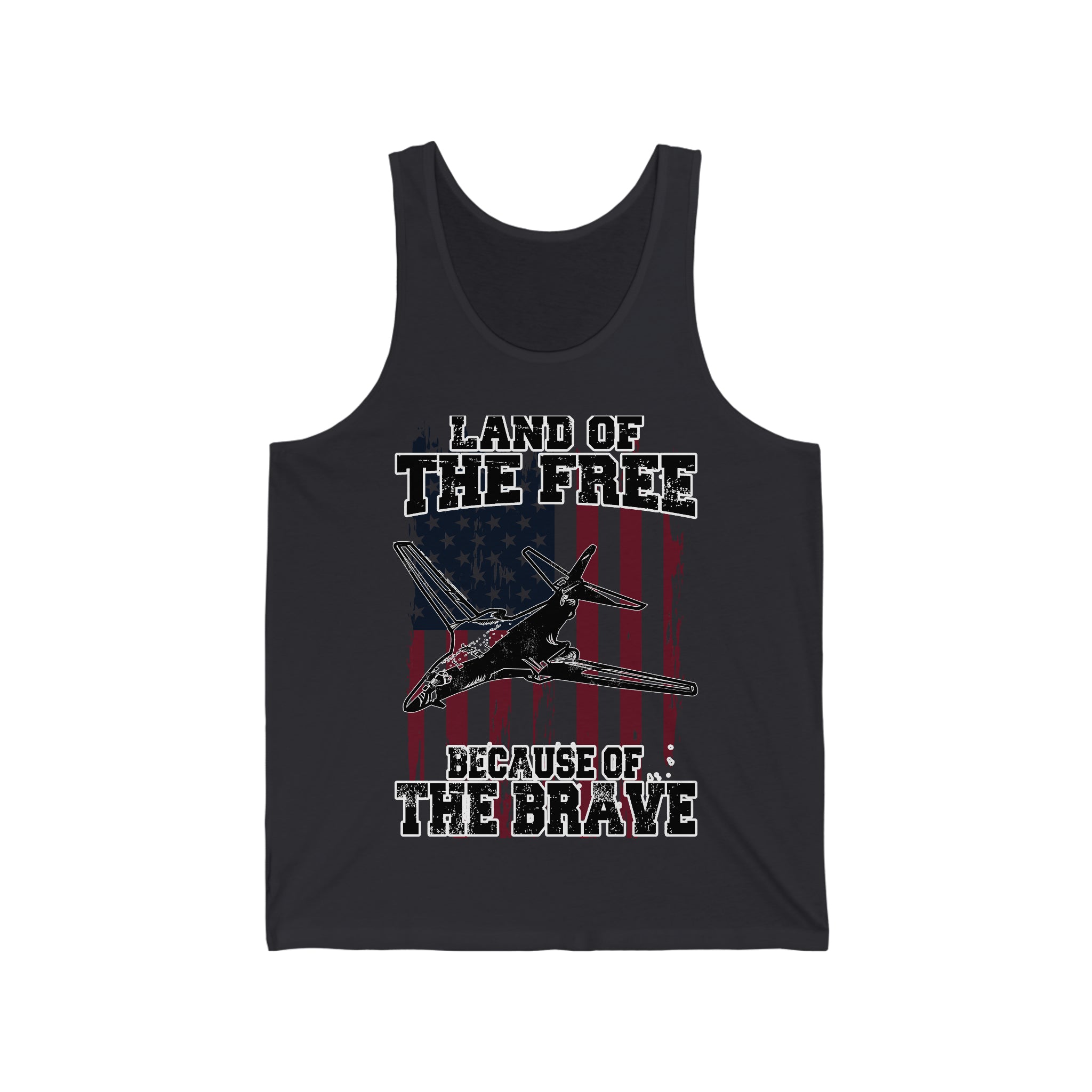 Because of the Brave - B1-B - Men's Tank - Danger Close Apparel