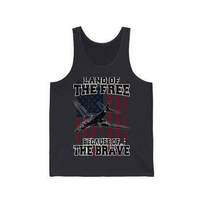 Because of the Brave - B1-B - Men's Tank - Danger Close Apparel