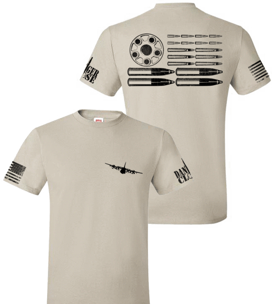 AC-130U Bullet Flag T-shirt - Danger Close Apparel