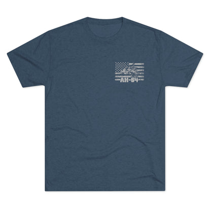 AH-64 - Because of the Brave - Men's Tri-blend Tee - Danger Close Apparel