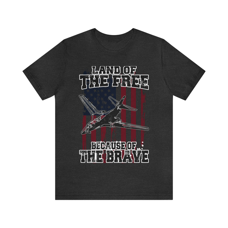 Because of the Brave 2.0 B-1B - Men's and Women's Tee - Danger Close Apparel