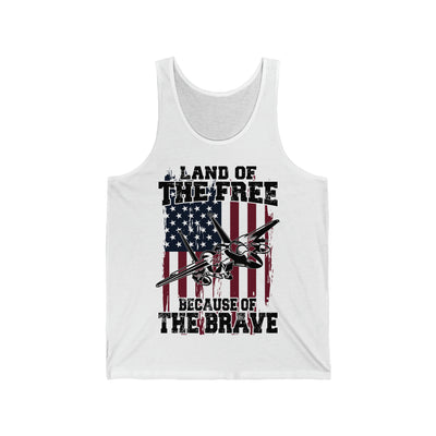 Because of the Brave F-15E - Men's Tank - Danger Close Apparel