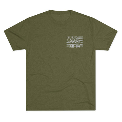 AH-64 - Because of the Brave - Men's Tri-blend Tee - Danger Close Apparel