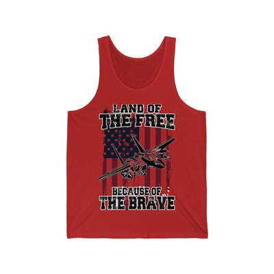 Because of the Brave F-15E - Men's Tank - Danger Close Apparel