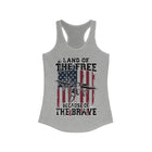Because of the Brave F-15 - Women's Racerback Tank - Danger Close Apparel