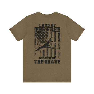 Because of the Brave B-1B - Men's and Women's Tee - Danger Close Apparel