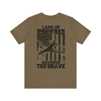 Because of the Brave B-1B - Men's and Women's Tee - Danger Close Apparel