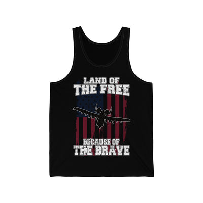 Because of the Brave - A-10 - Men's Tank - Danger Close Apparel