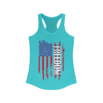 Freedom Flag - Women's Tri-Blend Racerback Tank - Danger Close Apparel