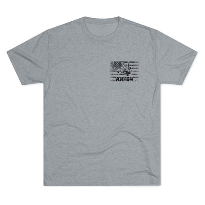 AH-64 - Because of the Brave - Men's Tri-blend Tee - Danger Close Apparel