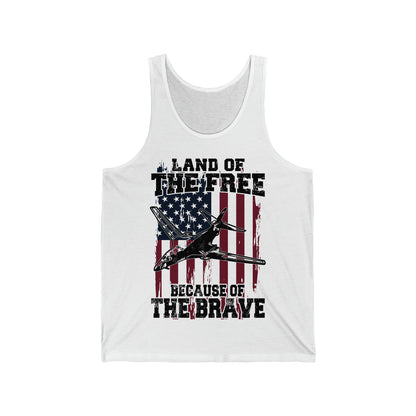 Because of the Brave - B1-B - Men's Tank - Danger Close Apparel