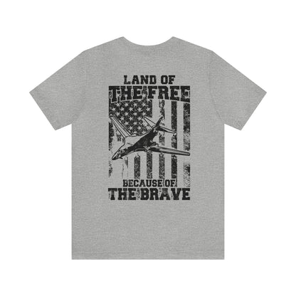 Because of the Brave B-1B - Men's and Women's Tee - Danger Close Apparel