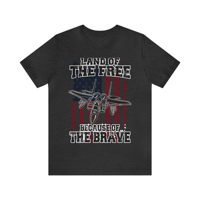 Because of the Brave F-15 - Men's and Women's Tee - Danger Close Apparel